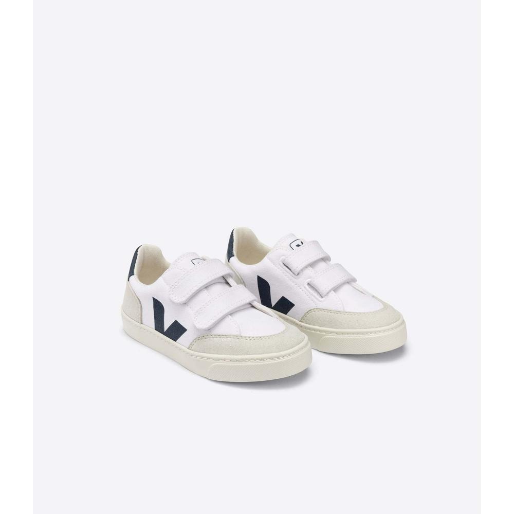 White Kids' Veja V-12 CANVAS Sneakers | AU 884DFM